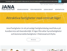 Tablet Screenshot of jana-fastigheter.se